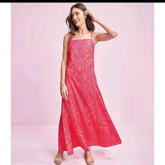 LOFT Dresses & Skirts - New Ann Taylor LOFT Pink Floral Midi Slip Dress 2